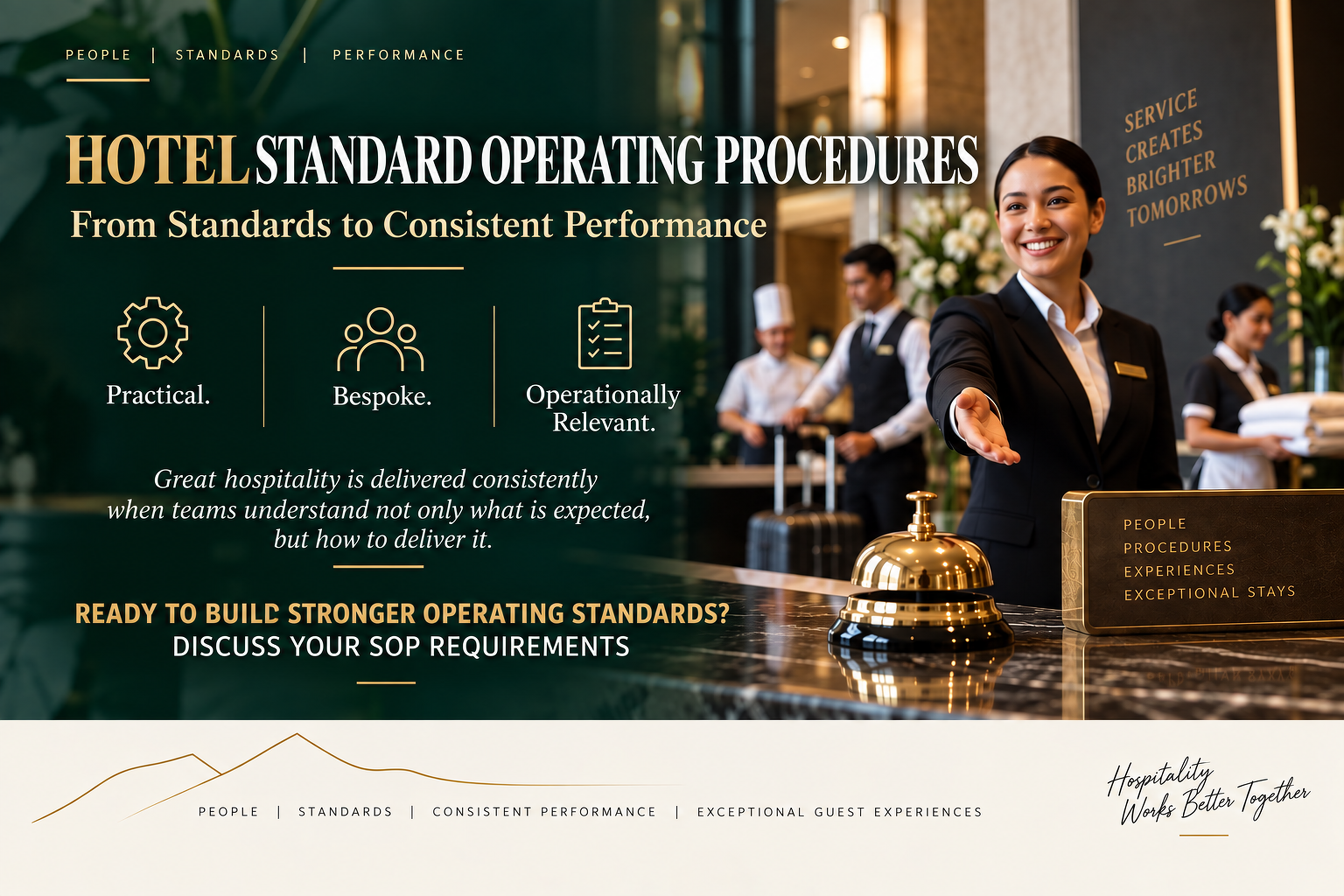 Hotel standard operating procedures: practical, bespoke and operationally relevant