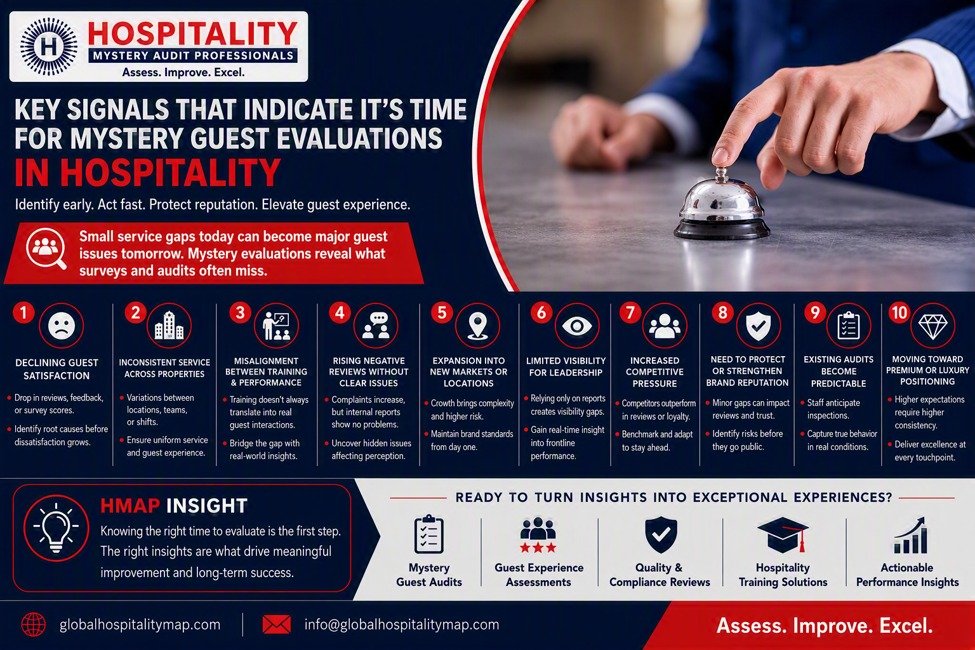 Key Signals That Indicate It’s Time for Mystery Guest Evaluations in Hospitality
