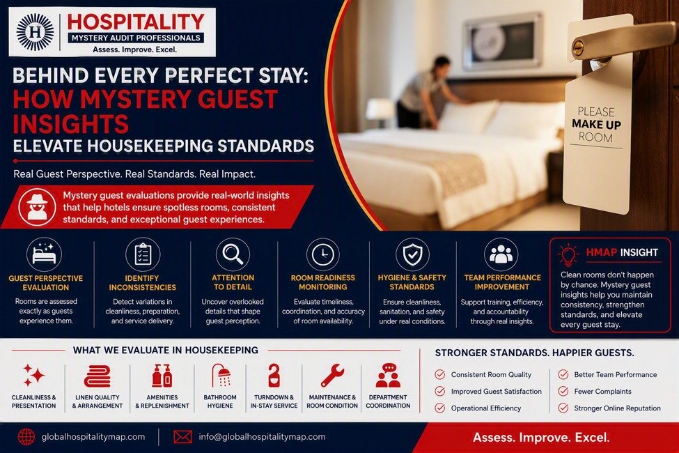 Behind Every Perfect Stay: How Mystery Guest Insights Elevate Housekeeping Standards