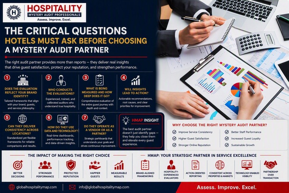 “The Critical Questions Hotels Must Ask Before Choosing a Mystery Audit Partner”