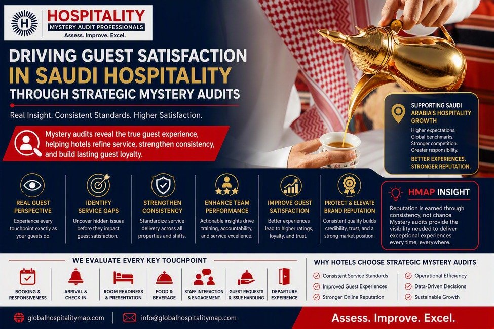 Driving Guest Satisfaction in Saudi Hospitality Through Strategic Mystery Audits